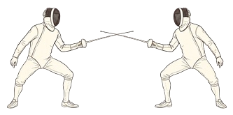 Drag to see which zone the fencers are in