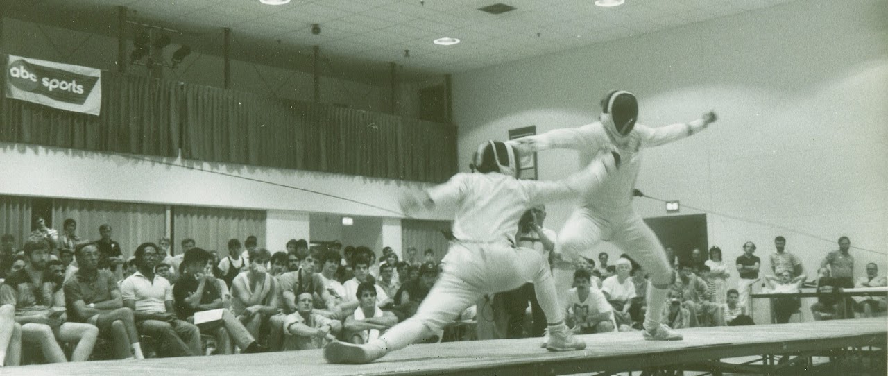 Jon Normile competing